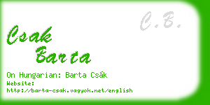 csak barta business card